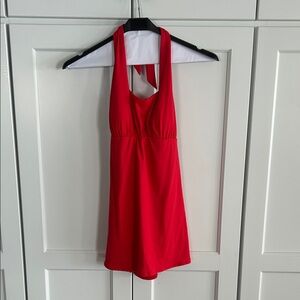 Lands'End Red Swim Dress. New With Tags. Size Medium.